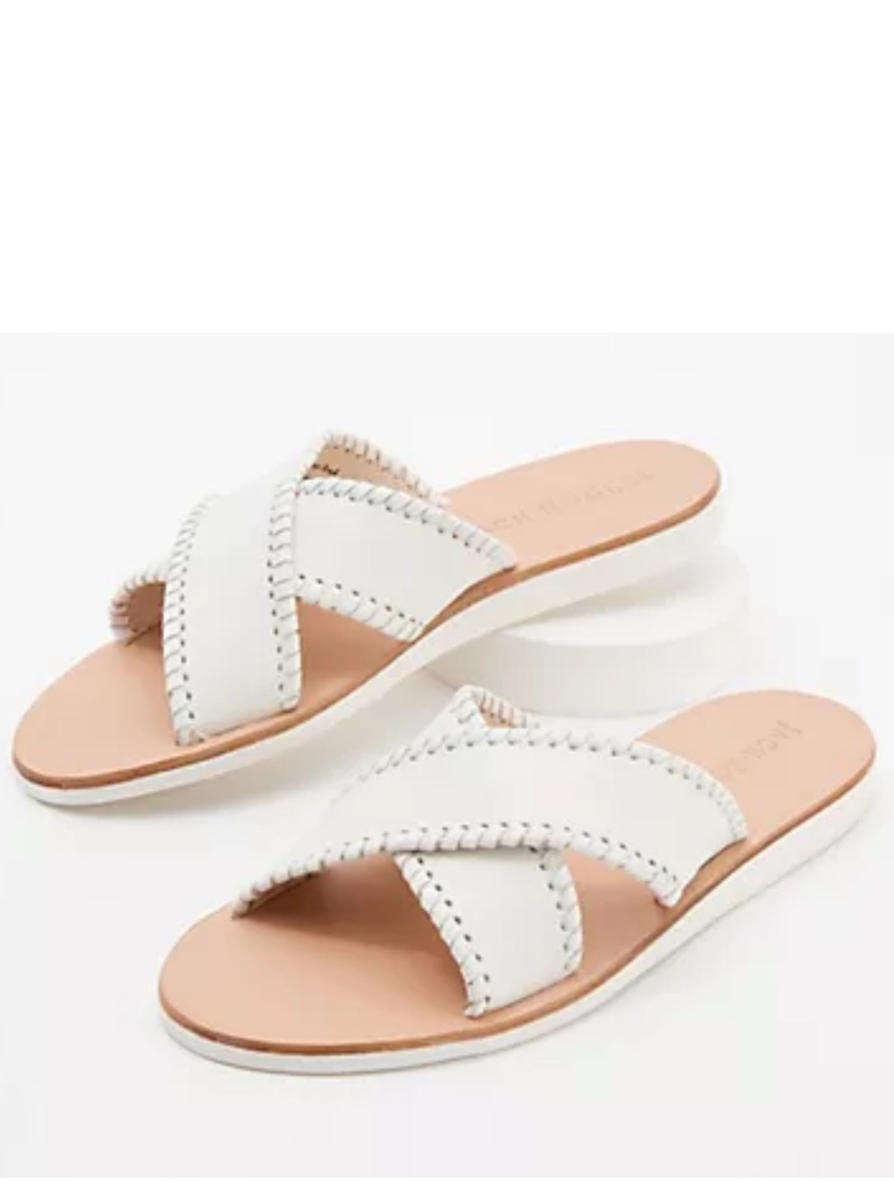 Jack Rogers White Sloane X-Band Slide Boating Sandal